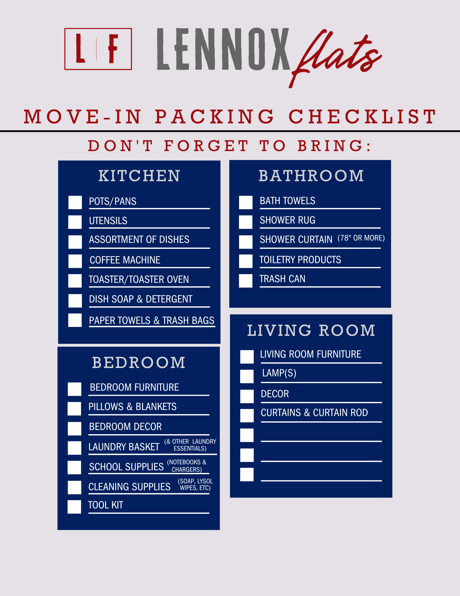 Move-in Essentials Image 1