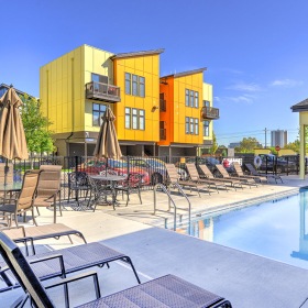 Enjoy our resident-only features a pool with ample poolside seating
